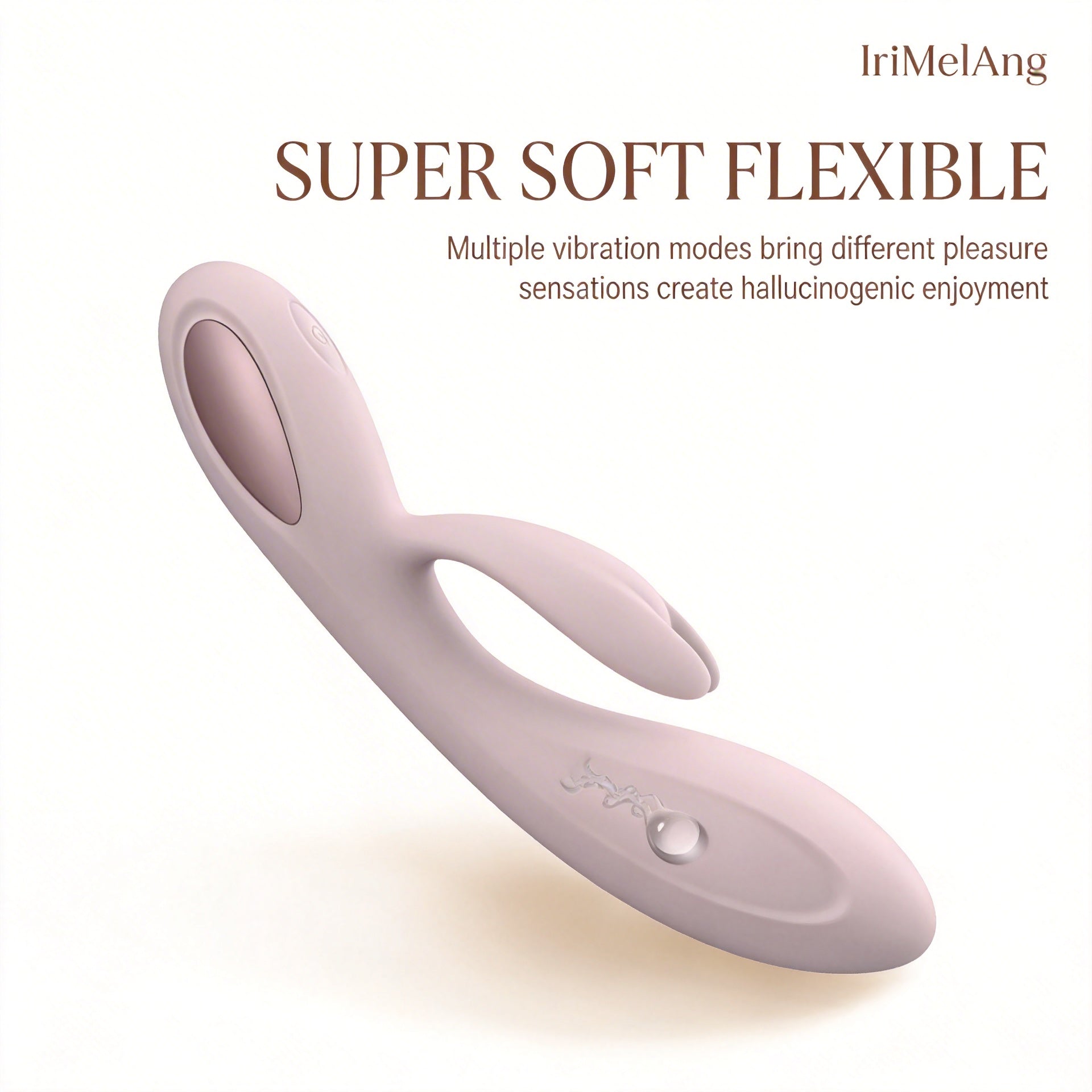 IriMelAng New Rabbit Series Double Head Massager - Super Soft Flexible Dual Stimulation