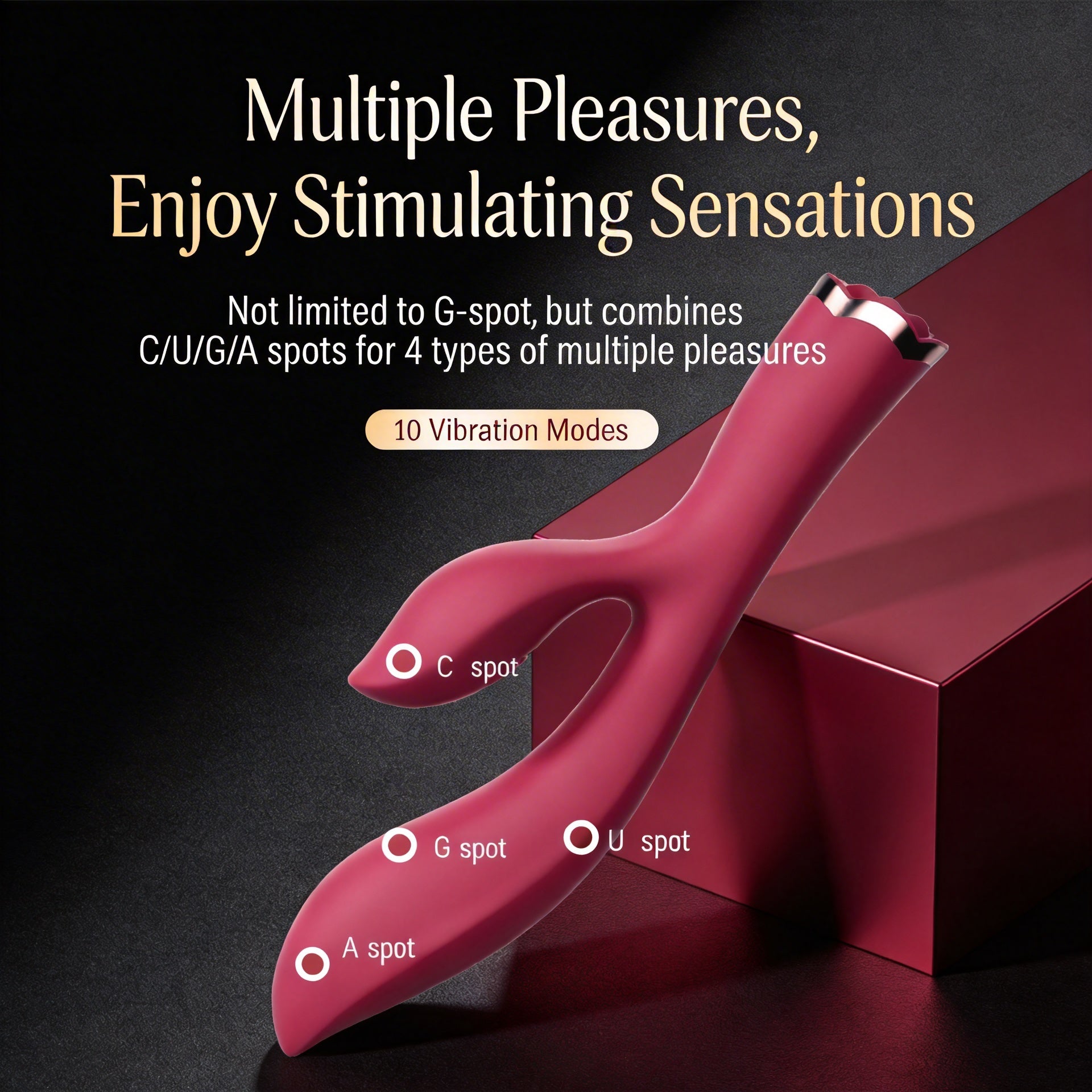 IriMelAng New Flower Series Dual-Head Massager with Remote Control - IPX7 Waterproof