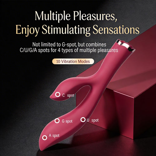 IriMelAng New Flower Series Dual-Head Massager with Remote Control - IPX7 Waterproof