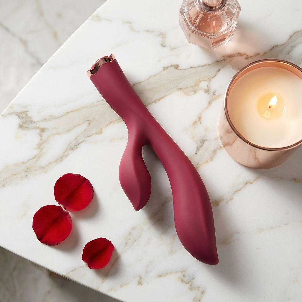 IriMelAng New Flower Series Dual-Head Massager with Remote Control - IPX7 Waterproof