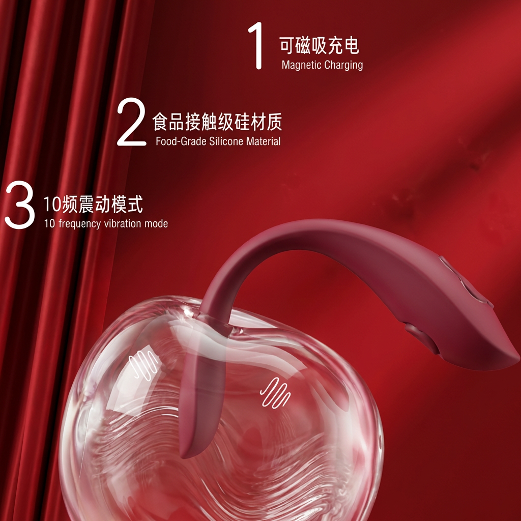 IriMelAng Wearable Flower Vibrator with Remote Control - Dual Motor 10 Modes Couples Massager