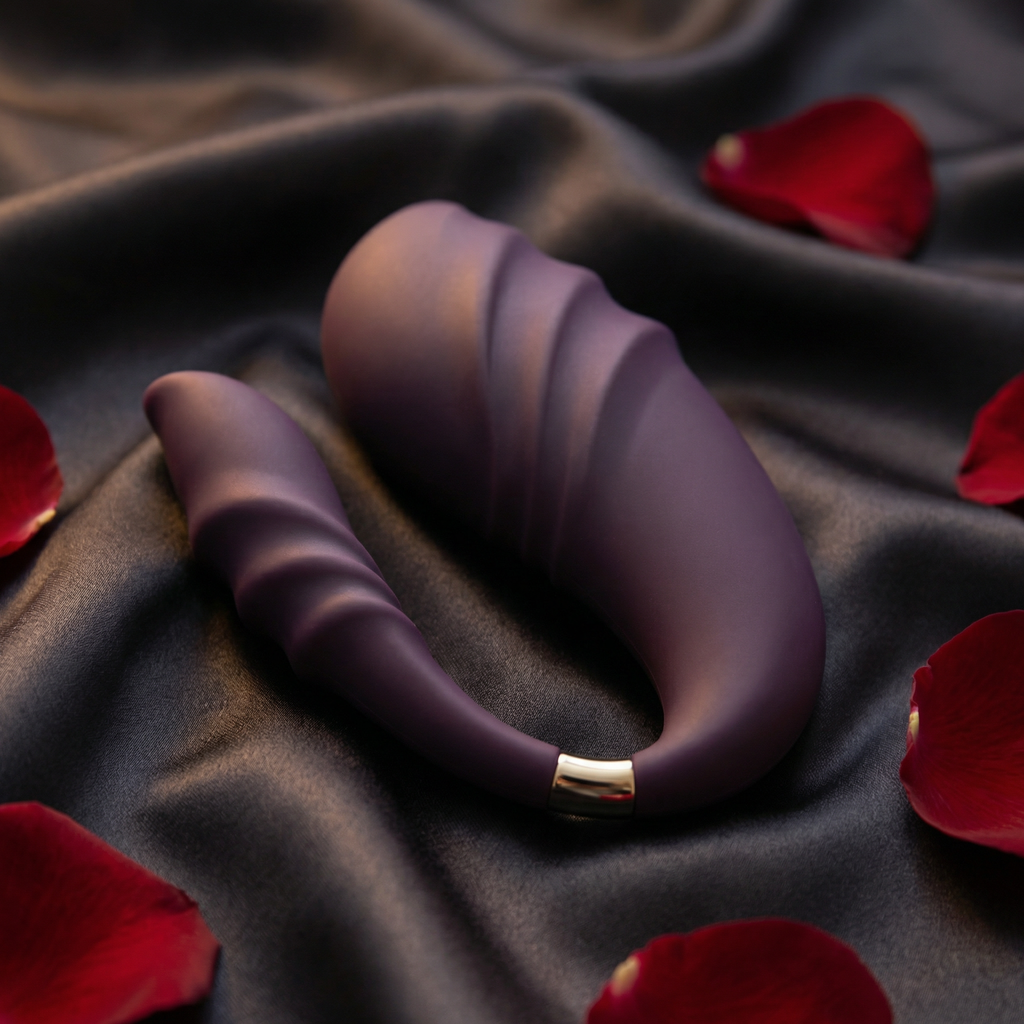 IriMelAng Dual Stimulation Rabbit Vibrator with Shock Lock Ring - Waterproof Massager