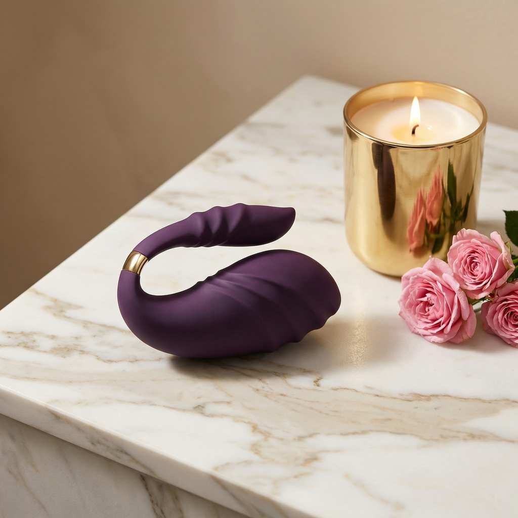 IriMelAng Dual Stimulation Rabbit Vibrator with Shock Lock Ring - Waterproof Massager