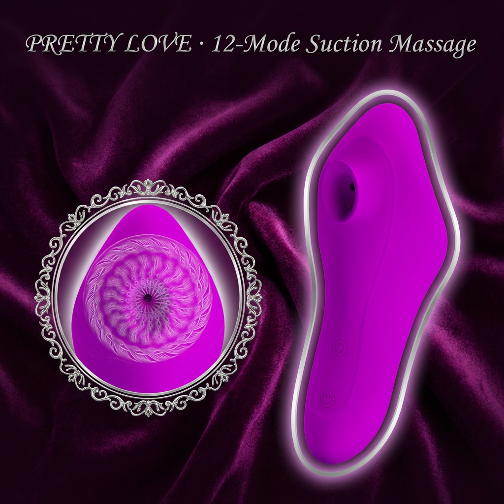 IriMelAng Suction Vibrator - 12 Mode Premium Silicone Massager with IPX7 Waterproof