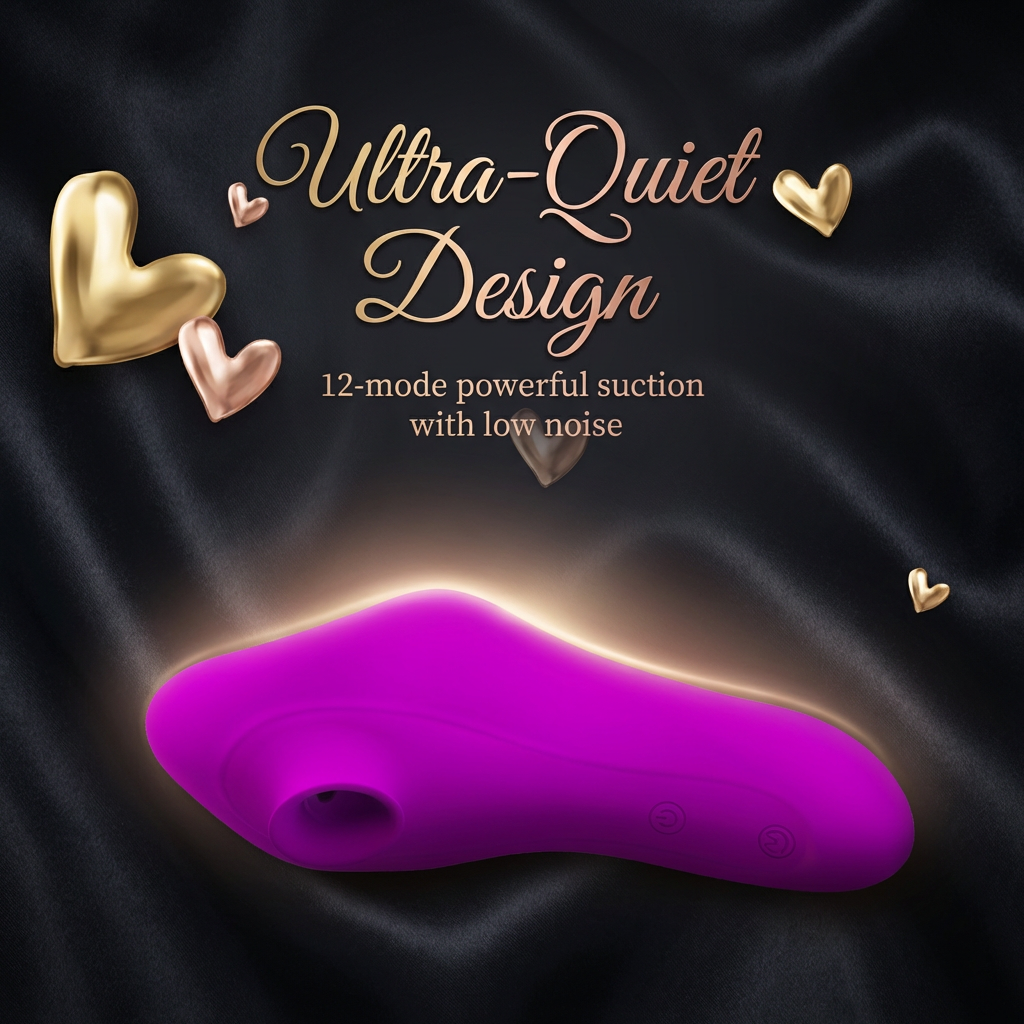 IriMelAng Suction Vibrator - 12 Mode Premium Silicone Massager with IPX7 Waterproof