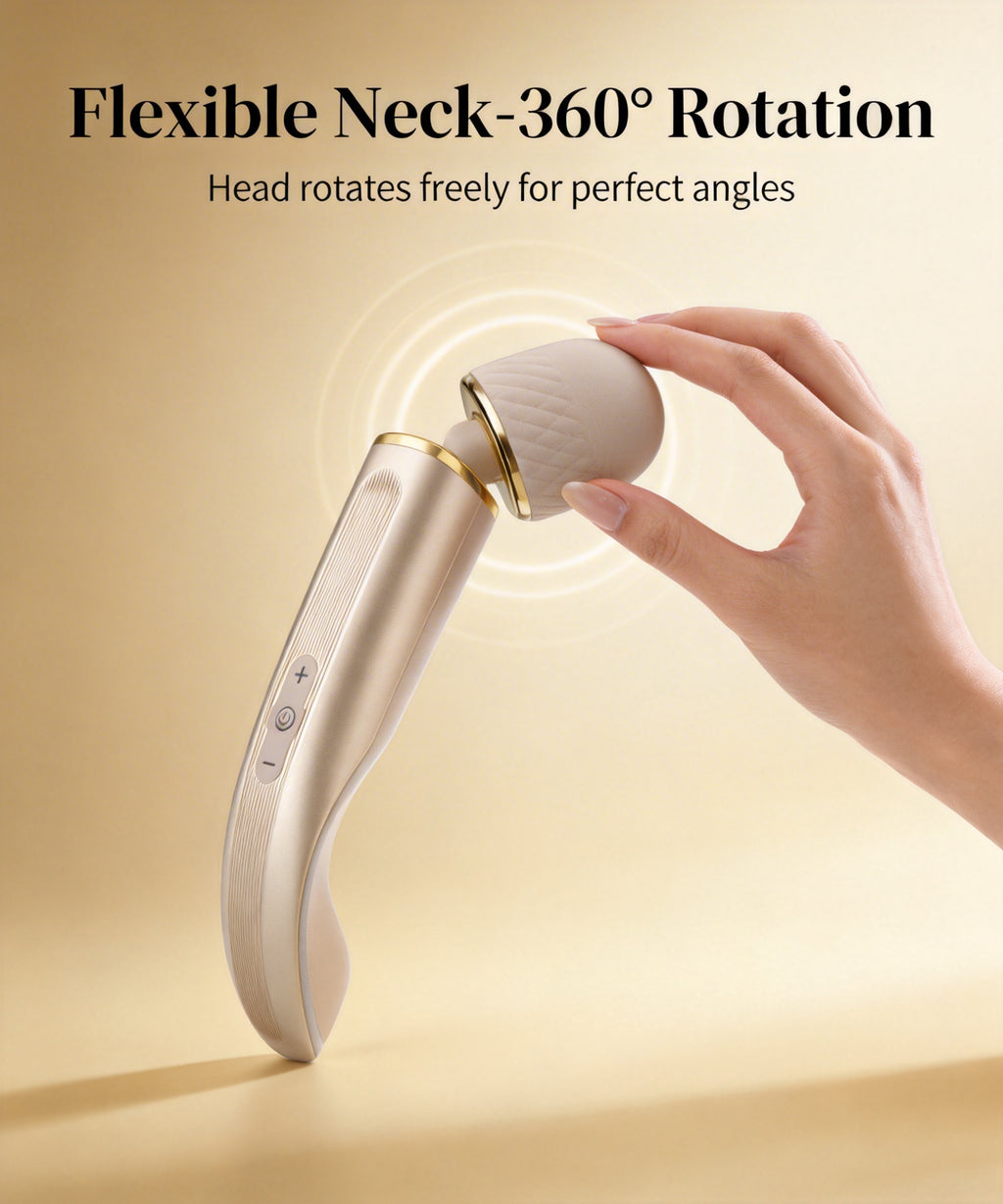 IriMelAng 58MM Large Head Massager Wand - 7 Vibration Modes & 5 Speed Settings