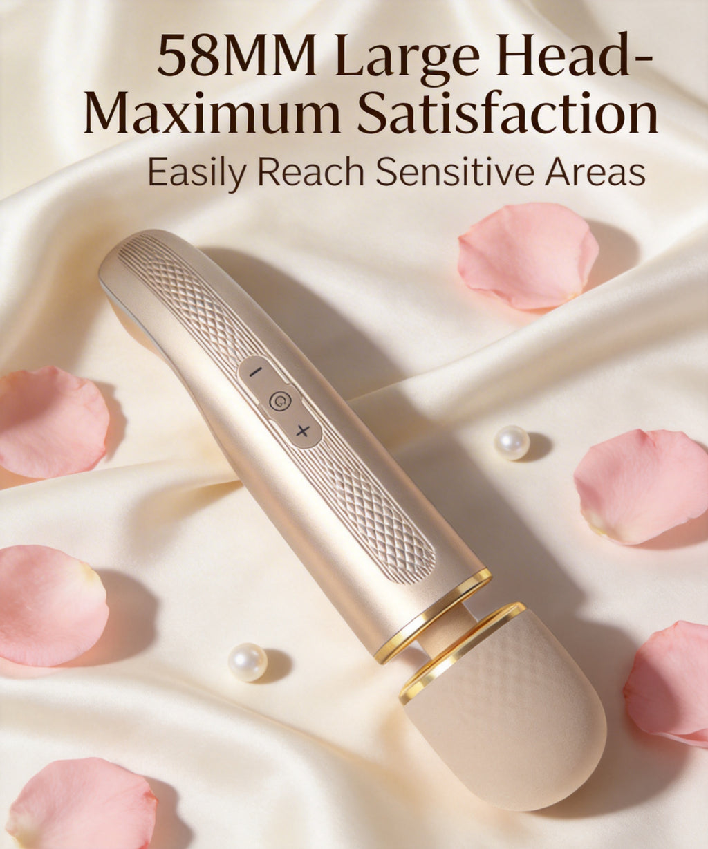 IriMelAng 58MM Large Head Massager Wand - 7 Vibration Modes & 5 Speed Settings